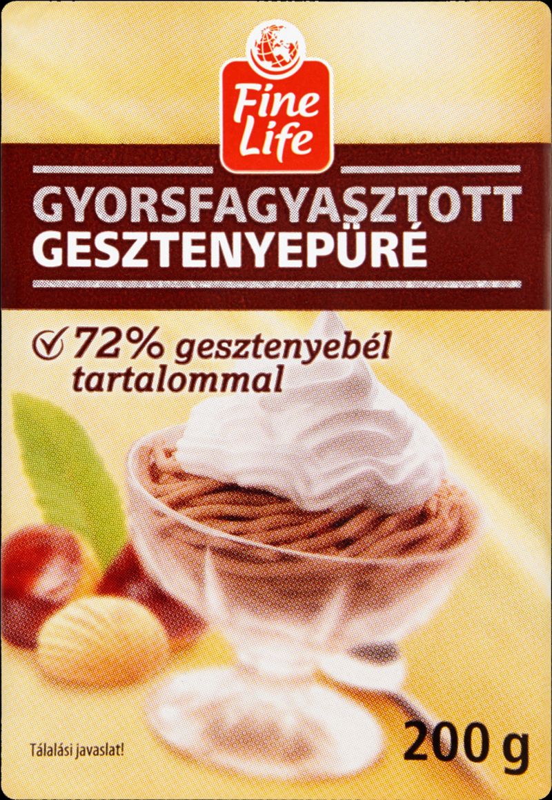 FINE LIFE gyorsfagyasztott gesztenyepüré 200g